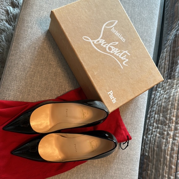 Christian Louboutin Shoes - Christian Louboutin Décollete 554 100 Patent Black
